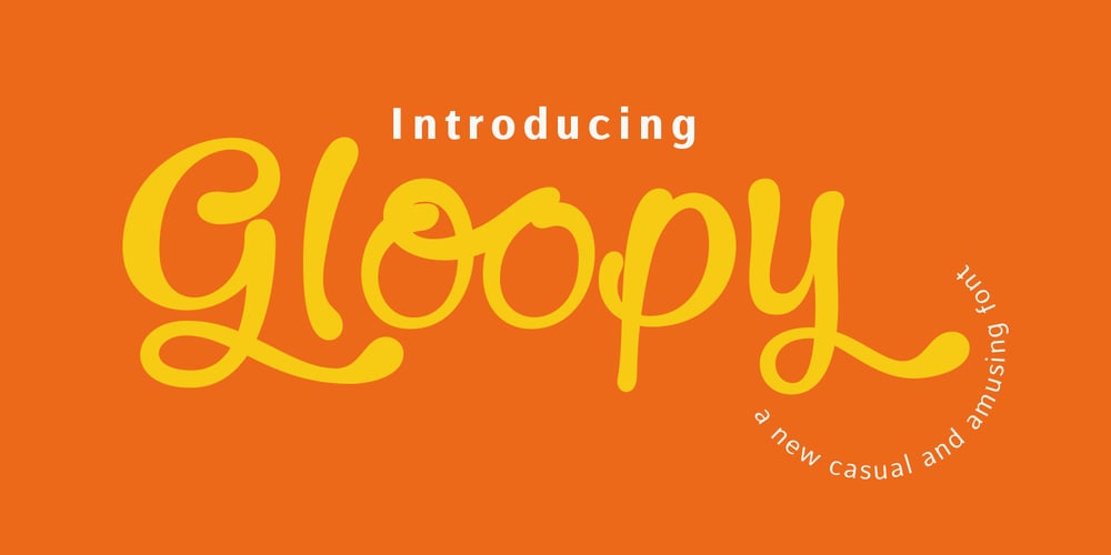 Gloopy font