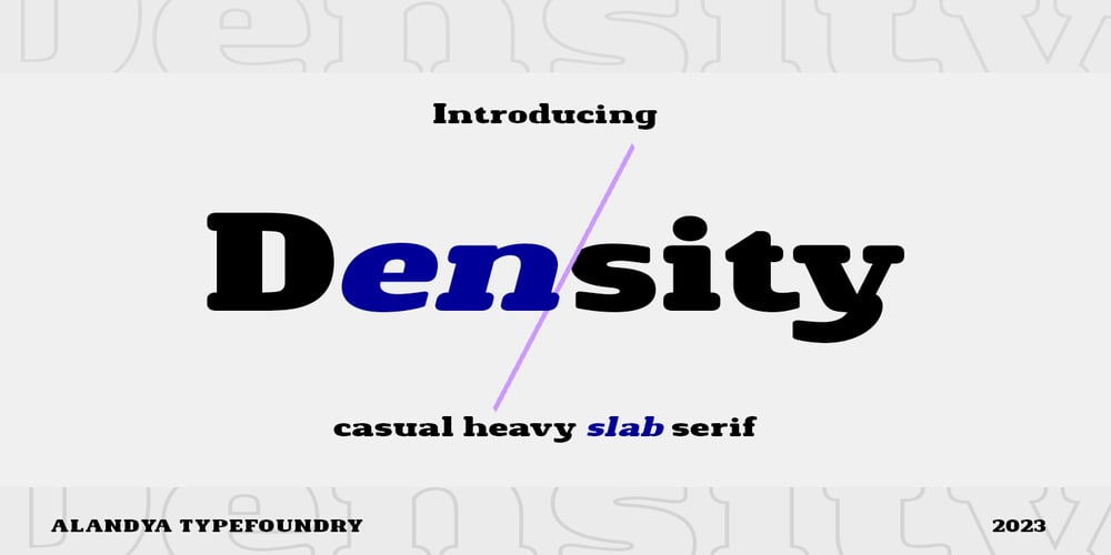 Density font