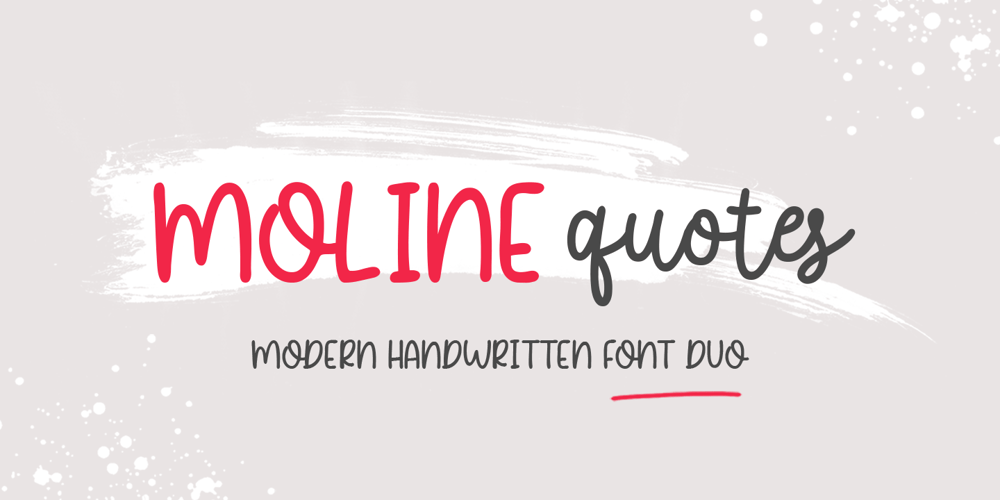 Moline Quotes Sans font