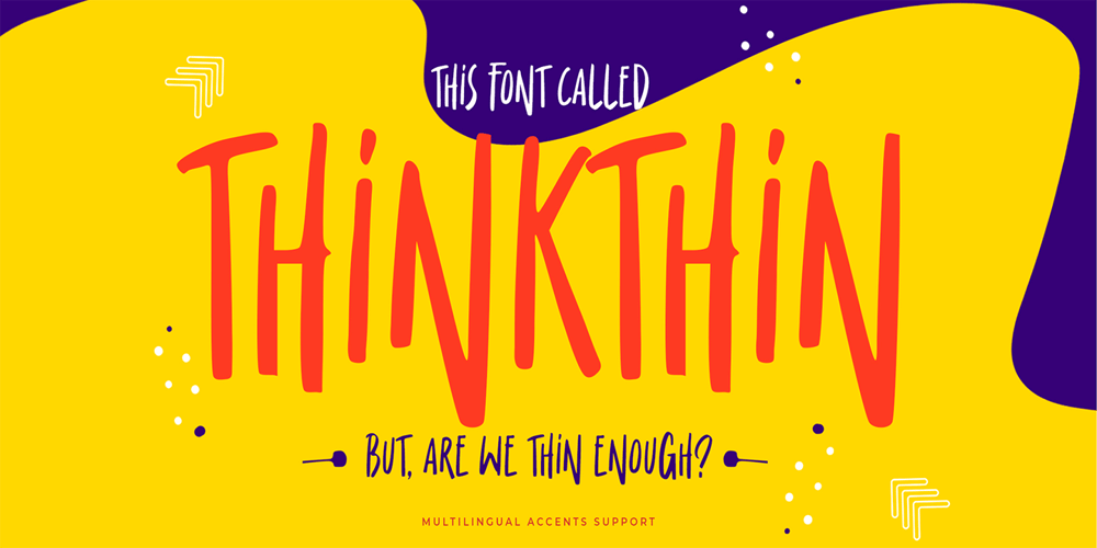Thinkthin font