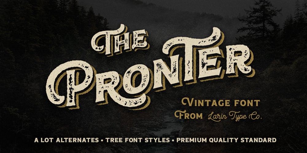 Pronter font