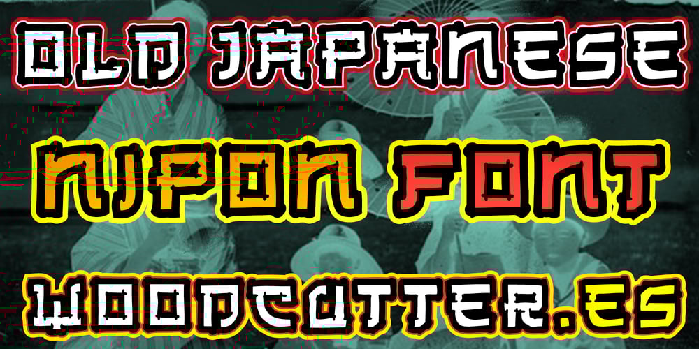 Old Japanese font