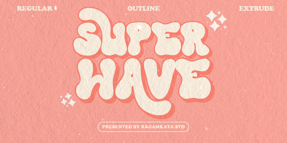 Super Wave font