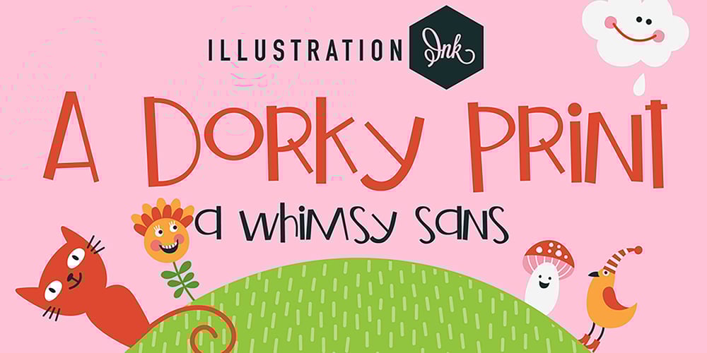 ZP A Dorky Print font