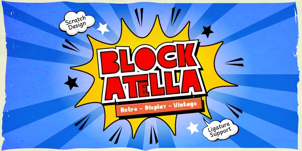 Block Atella font