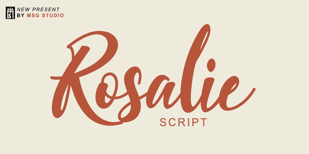 Rosalie script font