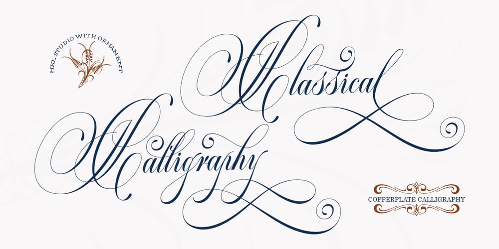 Classical Calligraphy font