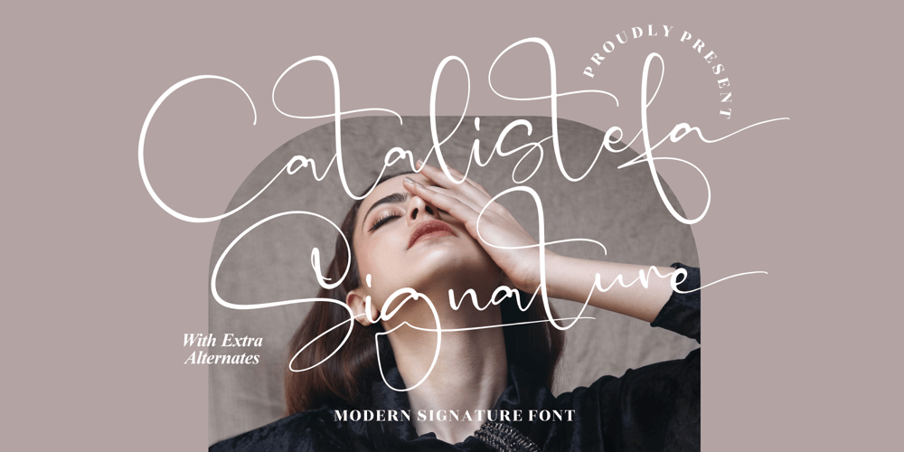Catalistefa Signature font