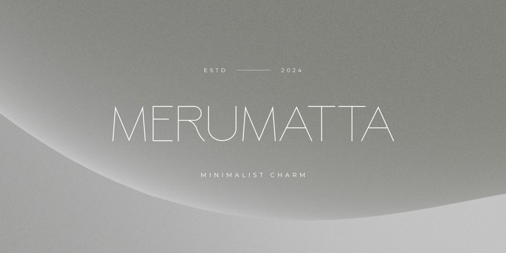 Merumatta font