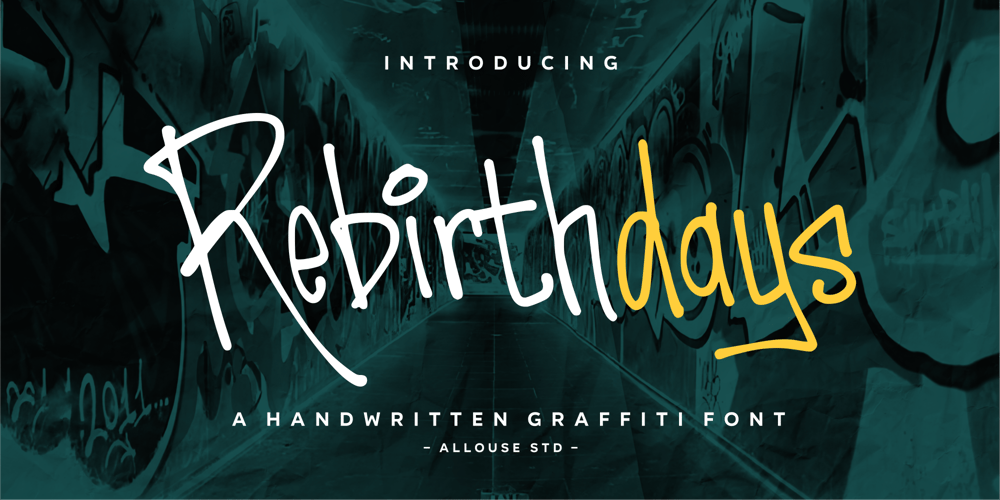 Rebirthdays font