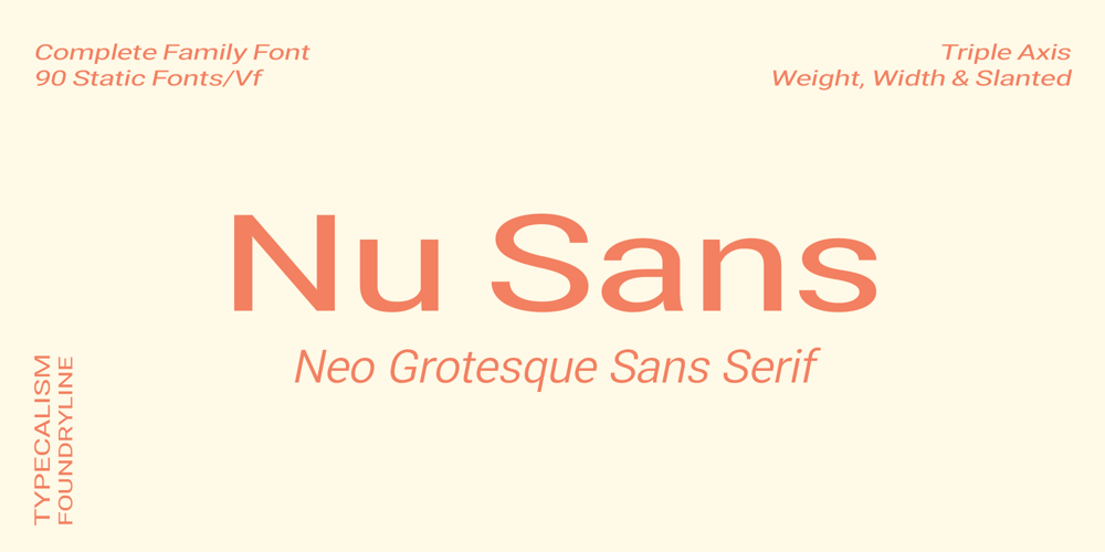 Nu Sans font