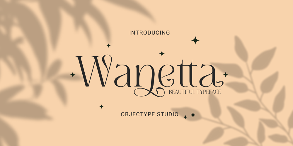 Wanetta font