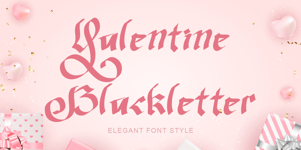 Valentine Blackletter font
