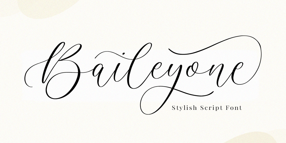 Baileyone font