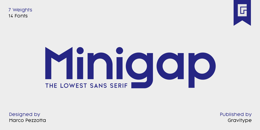 Minigap font