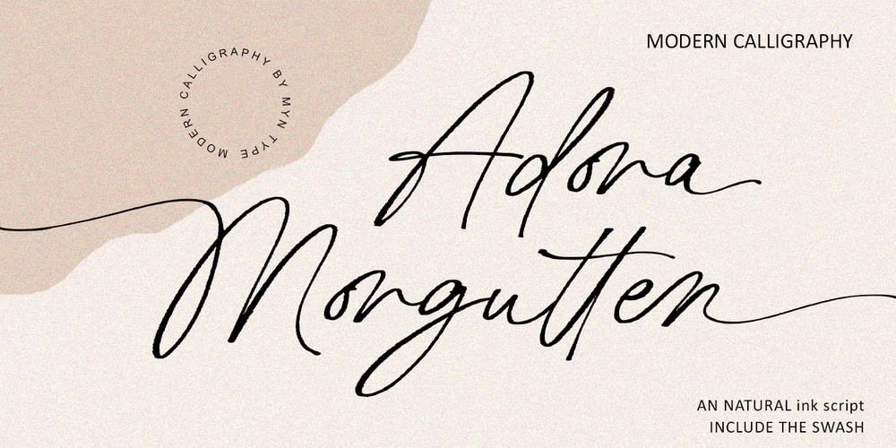Adora Morgutten font