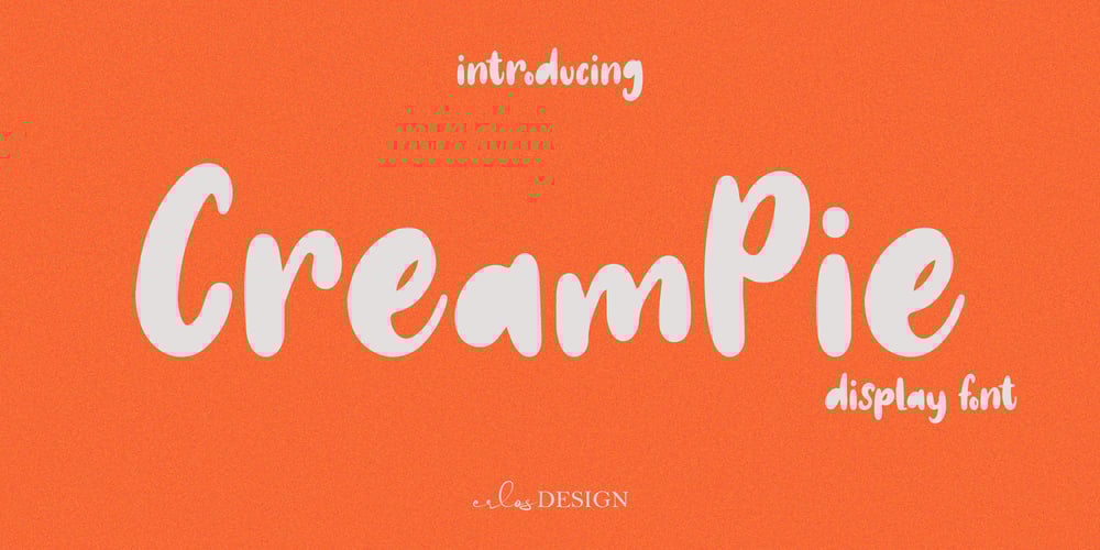 Cream Pie font