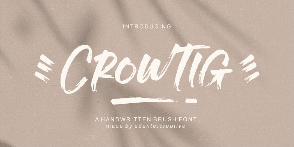 Crowtig font