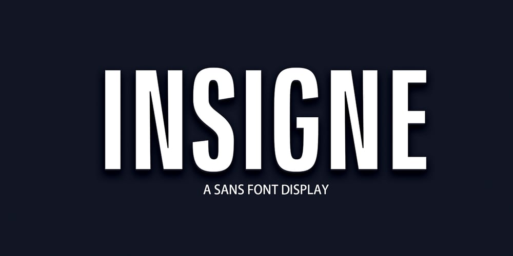 Insigne Display font