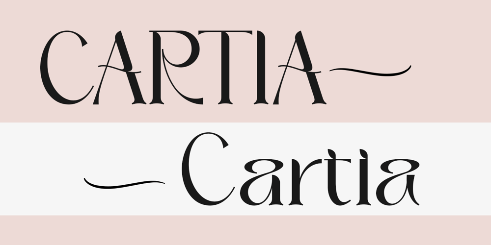 Cartia font