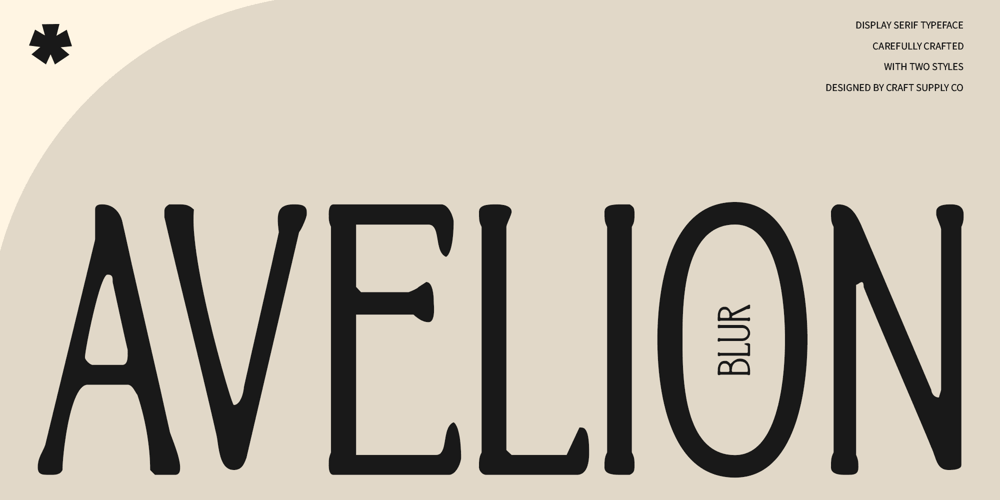 Avelion Blur font