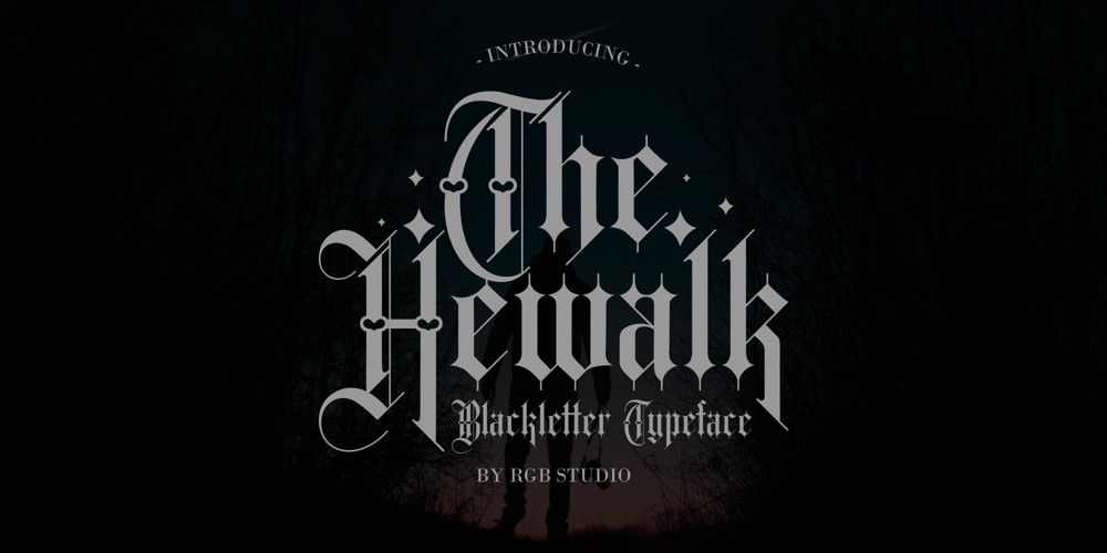 Hewalk font