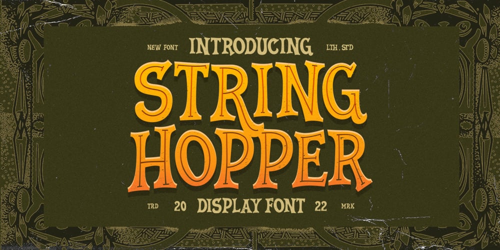 String Hopper font