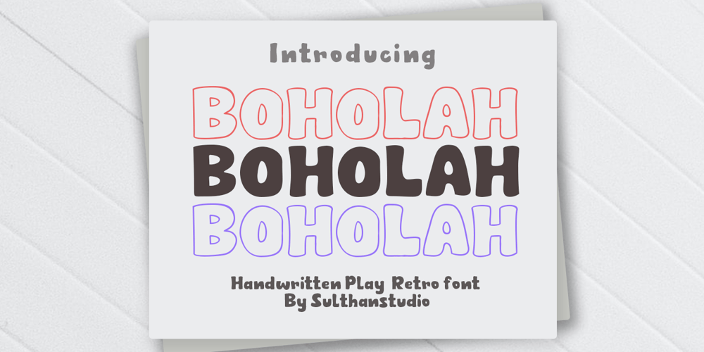 Boholah font