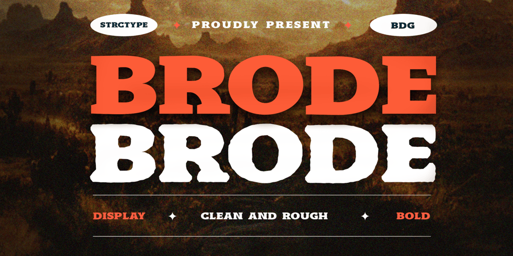 Brode font