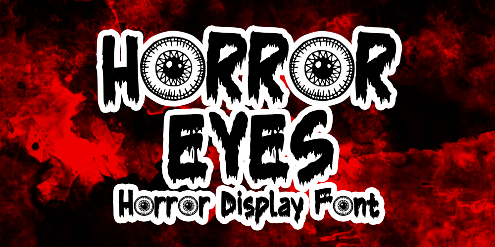 Horror Eyes font