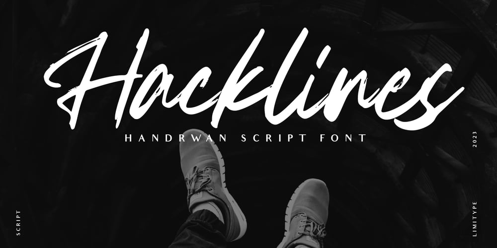 Hacklines font