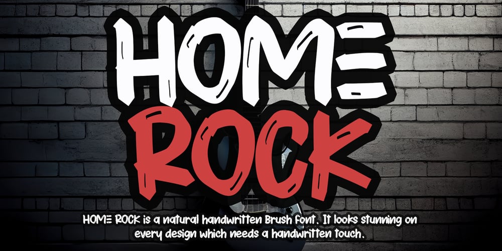 HOME ROCK font