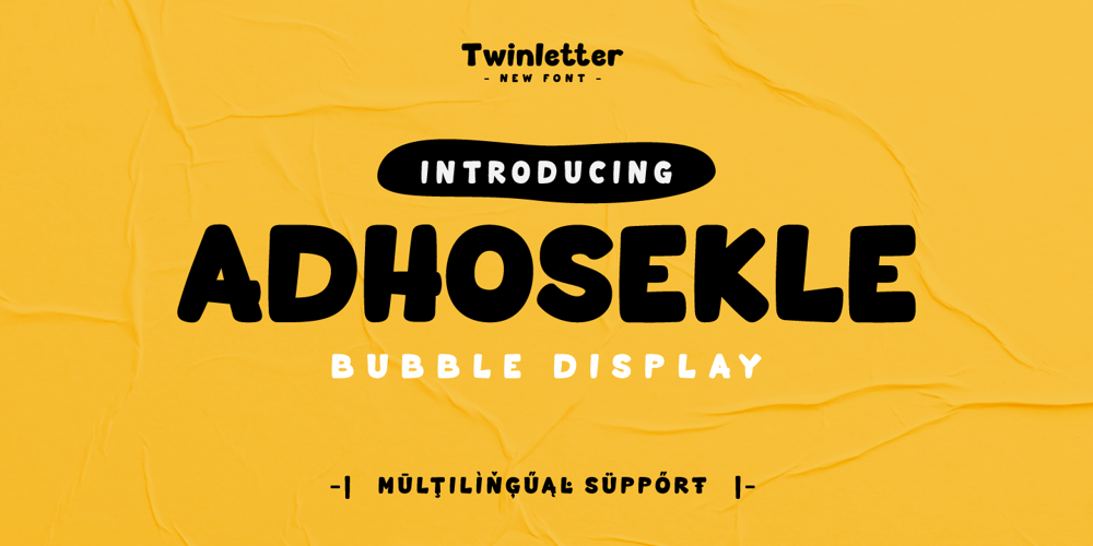 Adhosekle font