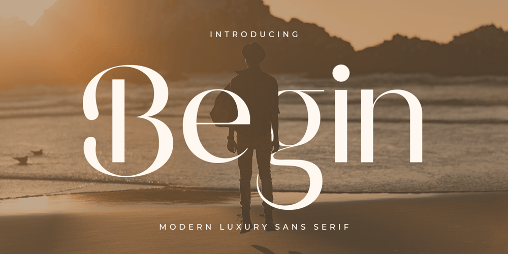 Begin font