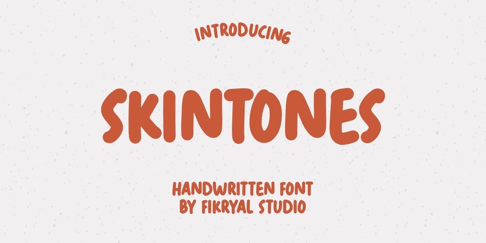 Skintones font