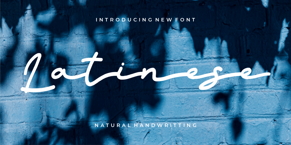 Latinese font