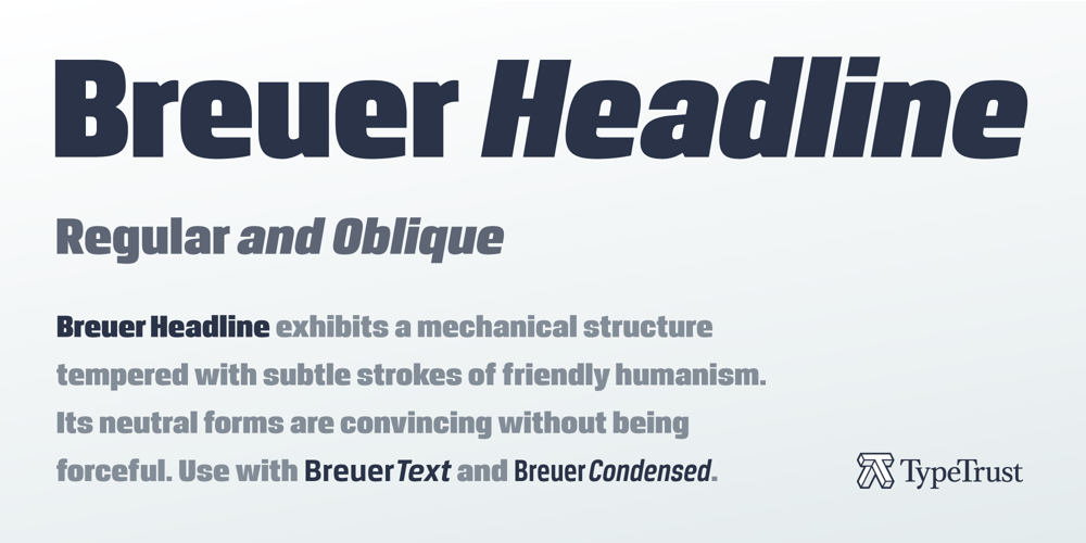 Breuer Headline font