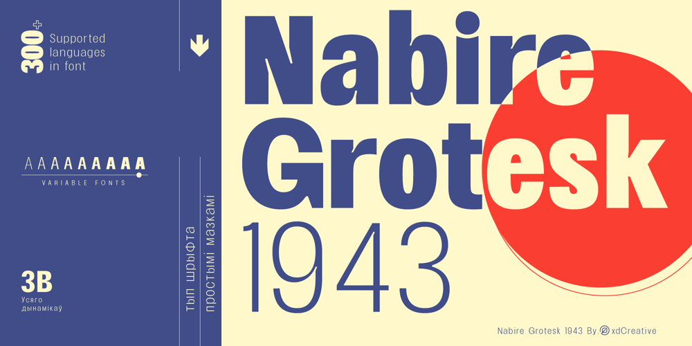 Nabire 1943 font