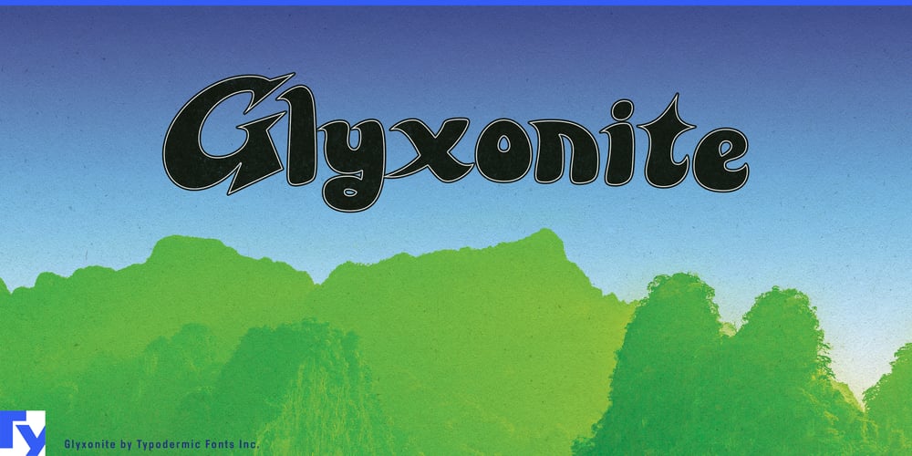Glyxonite font