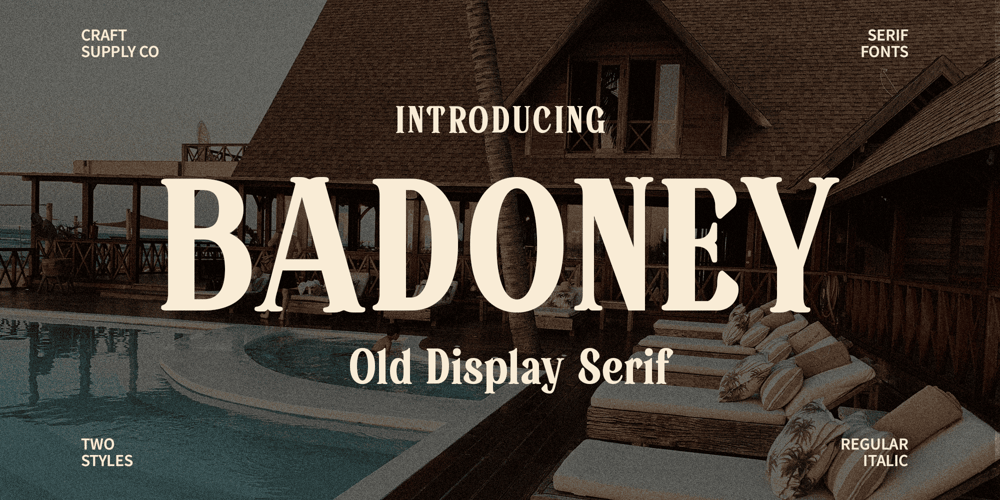 Badoney font
