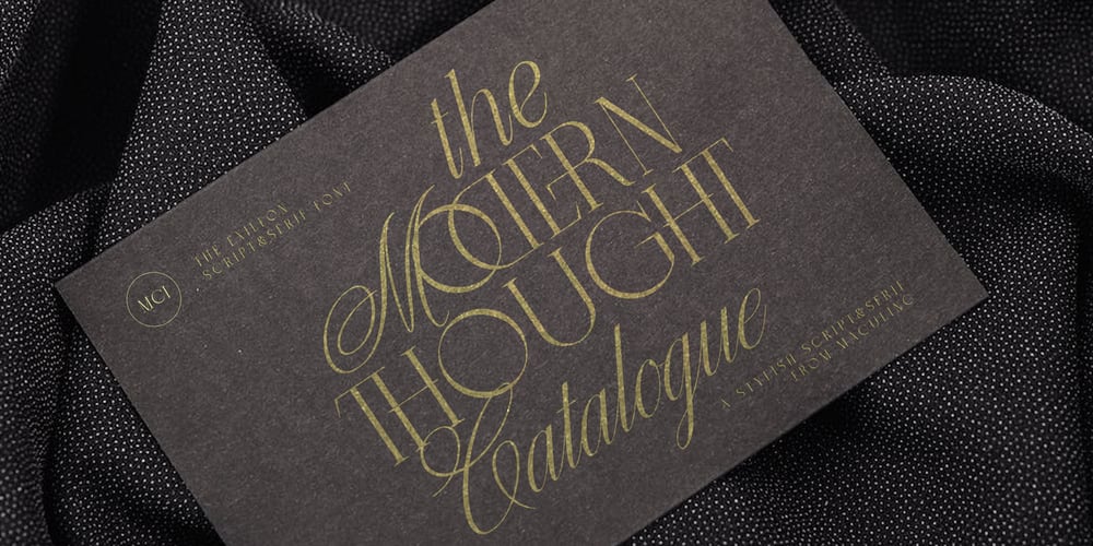 The Exileon Script&Serif font duo font