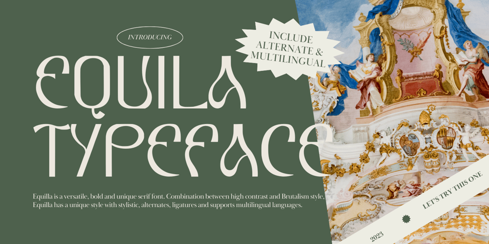 Equilla font