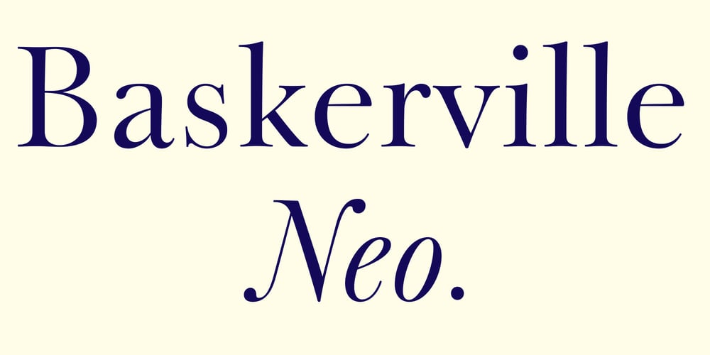 Baskerville Neo font