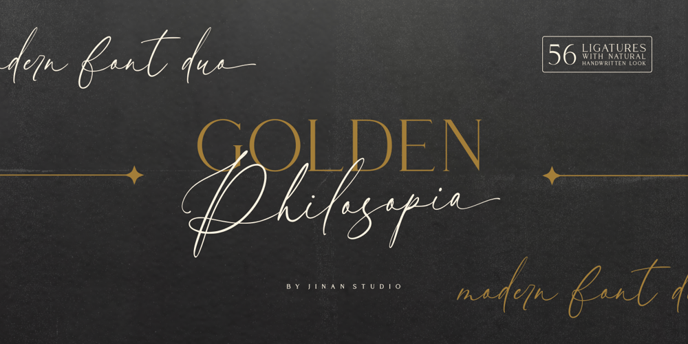 Golden Philosopia font