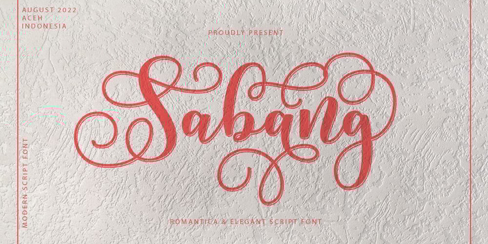 Sabang font