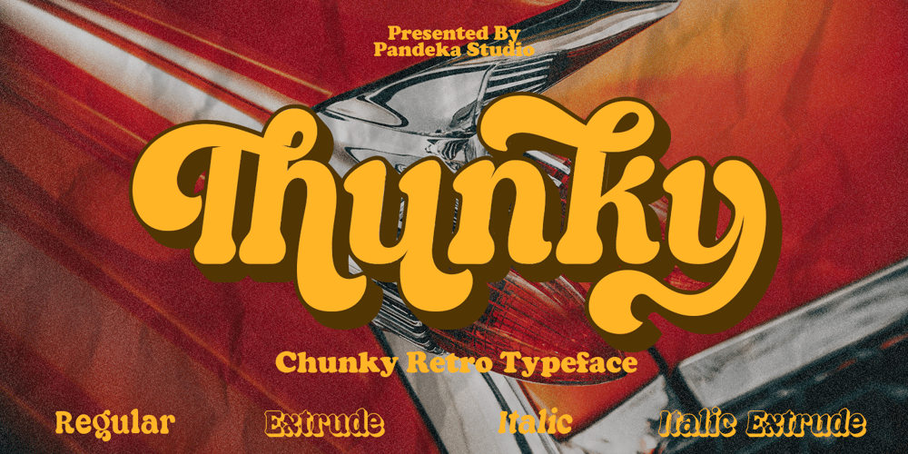 Thunky font