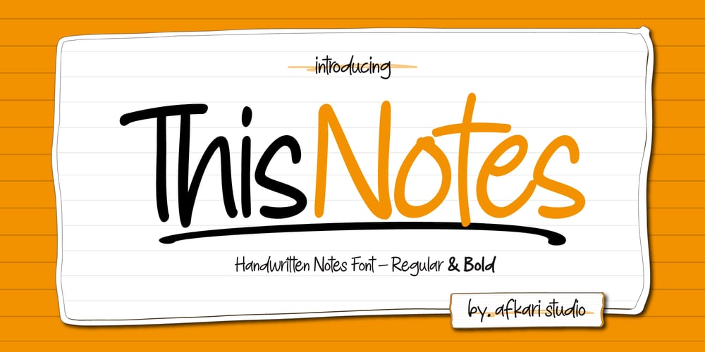 This Notes font
