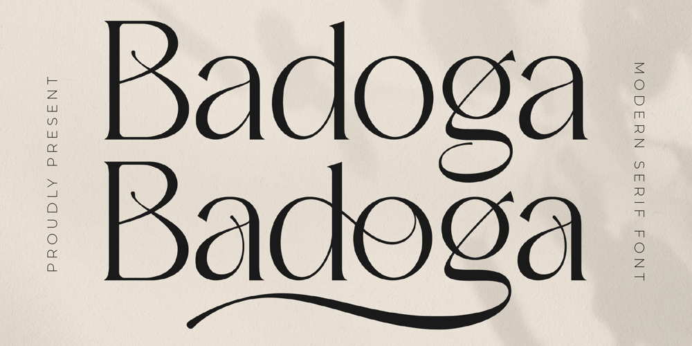Badoga font