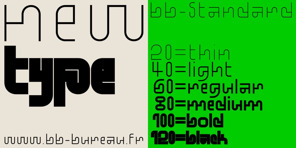 BB Standard font