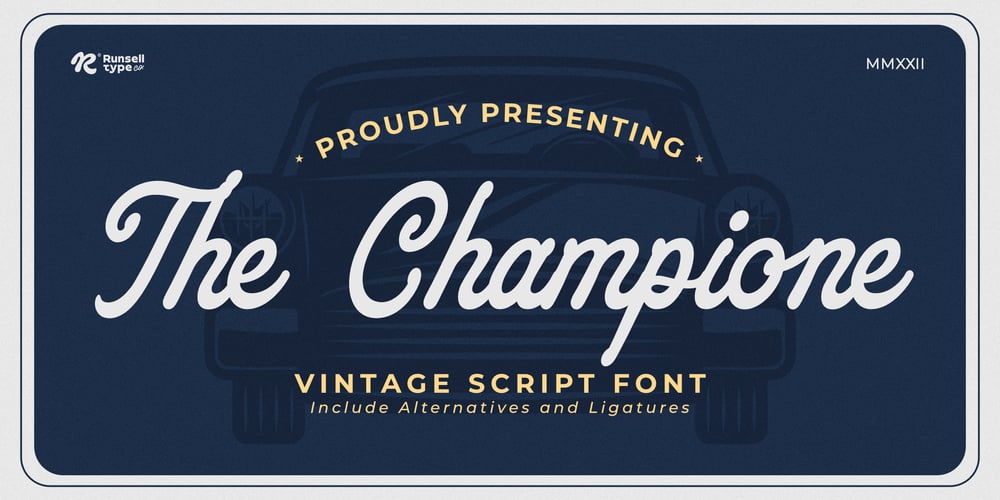 The Champione font